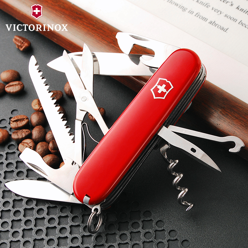 Vicht Swiss Army knife 91mm Hunter (red) 1 3713 mini - function folding Swiss knife original