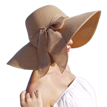 Beach hat sunbeds hat large along cap children Summer Foldable sunscreen sunhat Out of the sea Holiday hat Tourism
