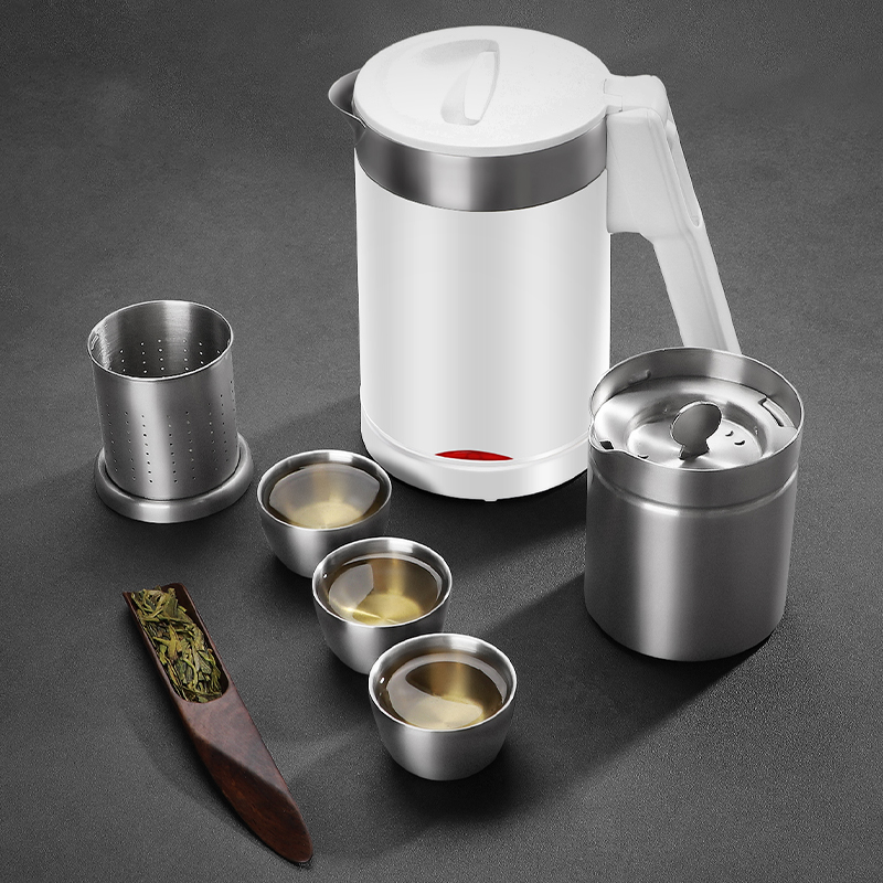Pure titanium electric kettle convenient household small boiling teapot titanium alloy travel tea set tea making machine