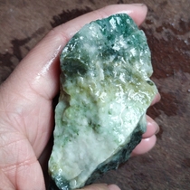 Natural Nanyang Dushan Jade Raw Stone Wool 221g Sky Blue