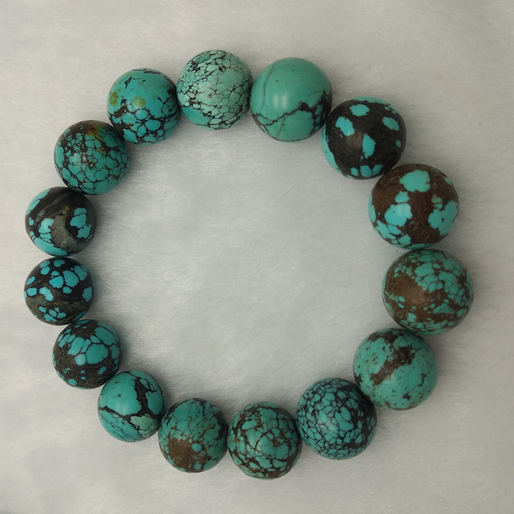 Green pine stone blue nets florist handout for men and women