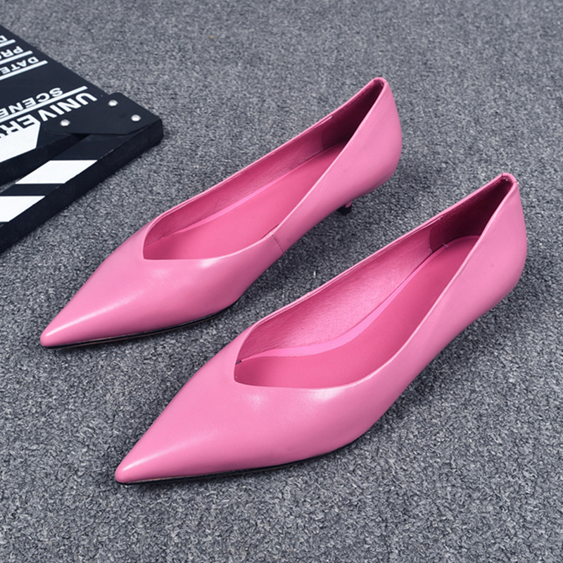 High-Heeled Shoes for Women, 2026 New Style, Trendy Pink V-Shaped Design, Niche Style, Elegant Pointed Toe Stiletto Shoes