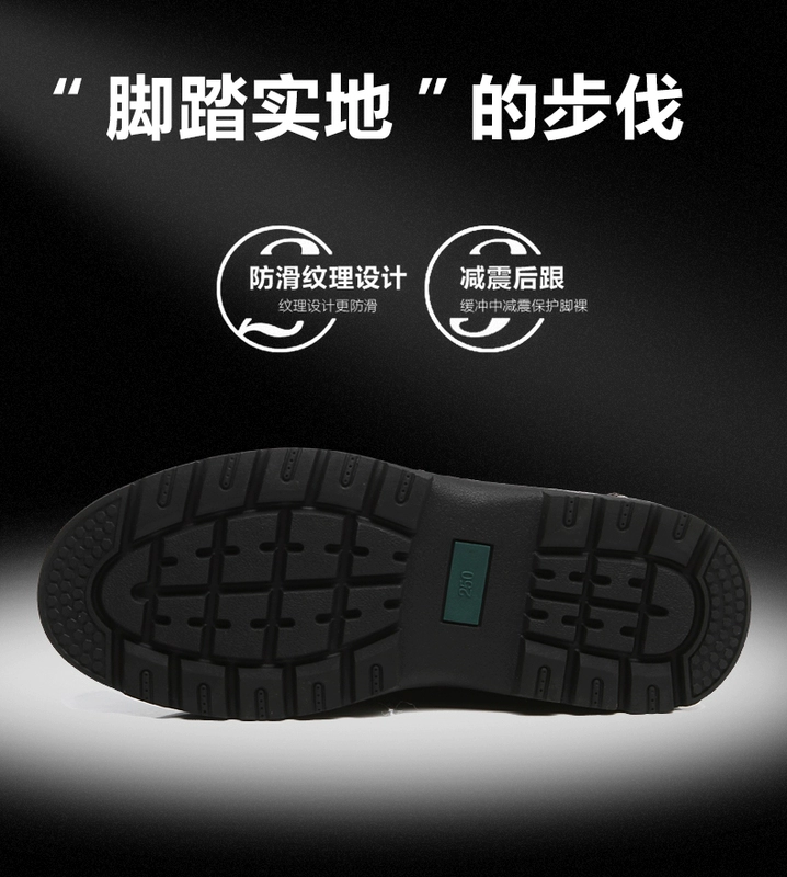 Giày cotton cao cấp mùa đông nam cộng với giày nhung nam dành cho người cao tuổi Giày da nam trung niên da ấm áp cha cha giày sneaker nam trắng