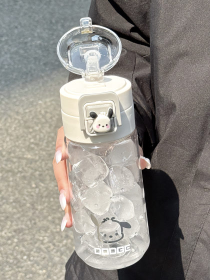 高颜值tritan吸管塑料杯子女生夏季学生耐高温便携双饮运动随手杯