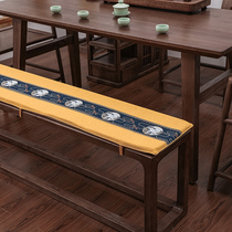 Bench cushion long strip mat mahogany bench rectangular shoe bench soft bag seat Chinese tea table seat cushion customization