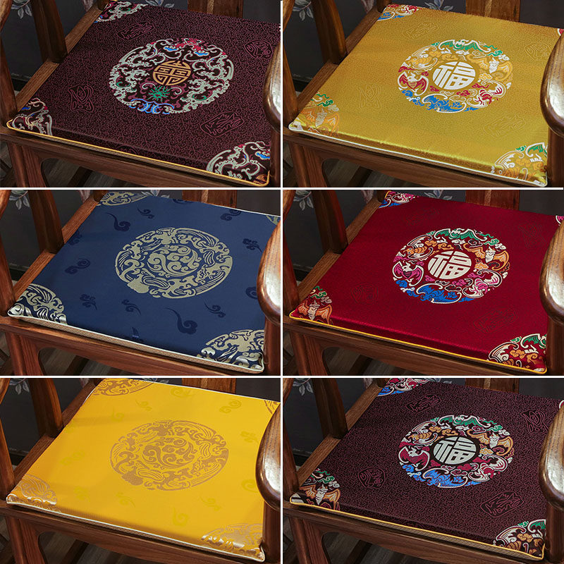 Chinese mahogany sofa cushion can be removed and washed thick solid wood furniture circle chair Taishi chair dining chair cushion sponge non-slip