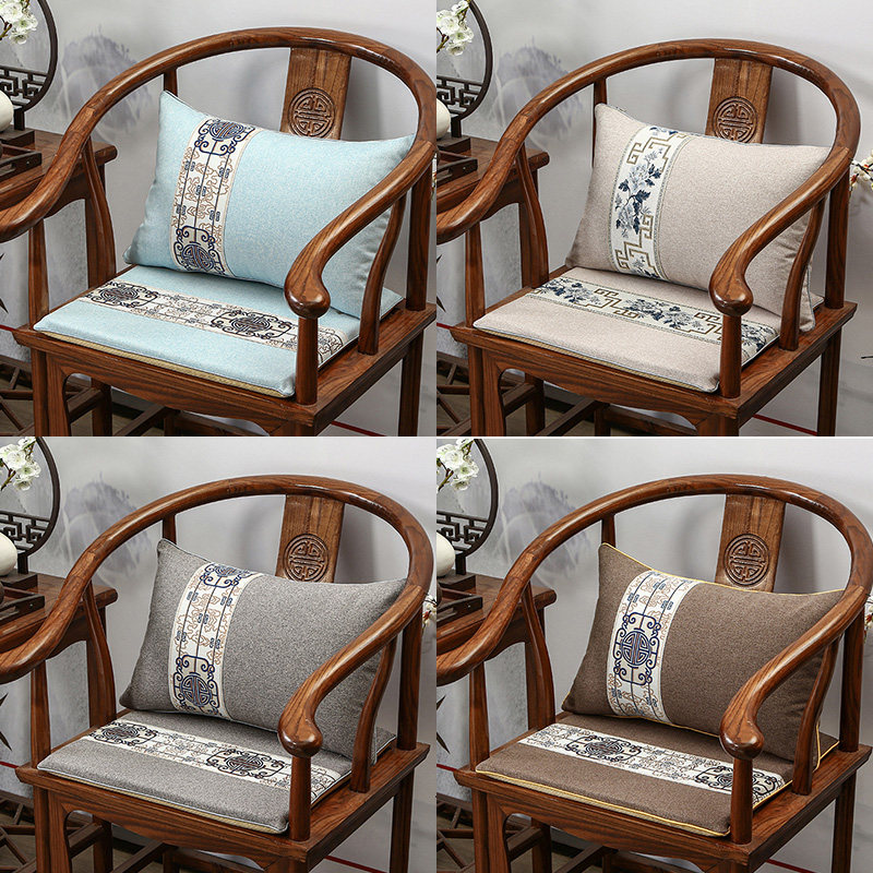 New Chinese Redwood Chair cushion tea chair Solid wood furniture sofa chair chair chair cushion cushion