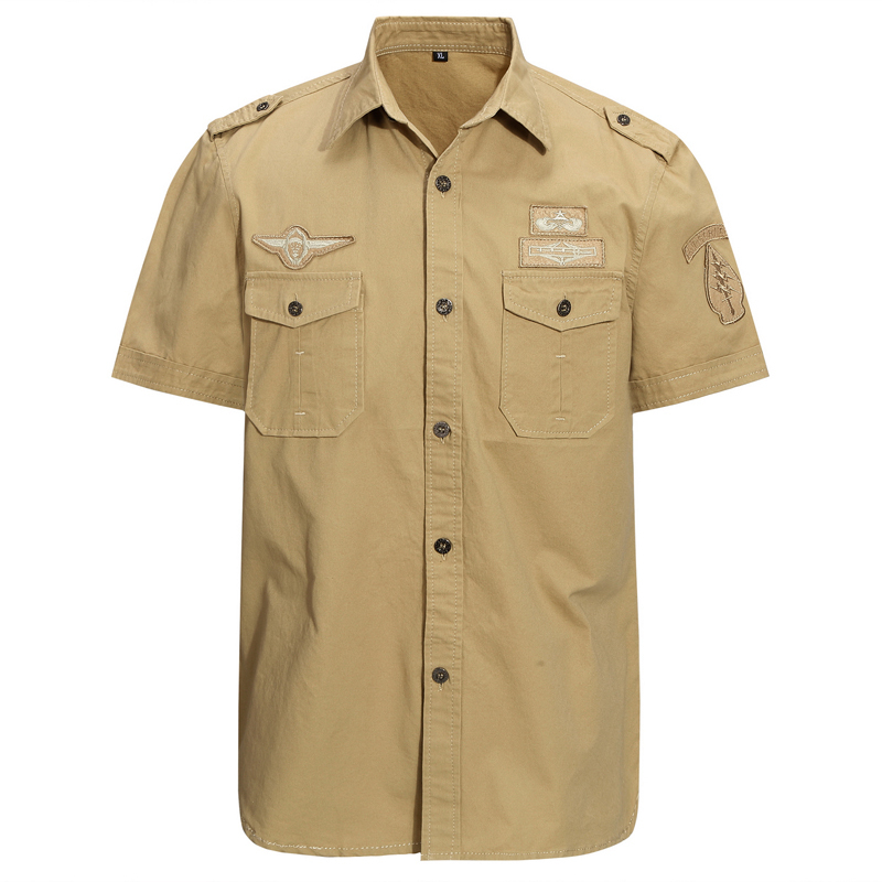 United States Navy Land Sentai Army Us Military Shirt Retro Work Shirt Ami Khaki World War Ii Air Force Shirt