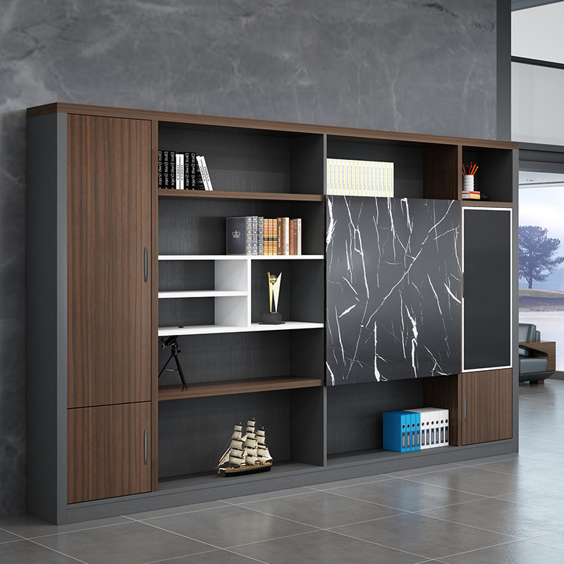 Office Furniture Background Cabinet Six Doors Cabinet Close By Wall Bookcase Wood Wall Cabinet Information Cabinet Storage Cabinet Display Cabinet