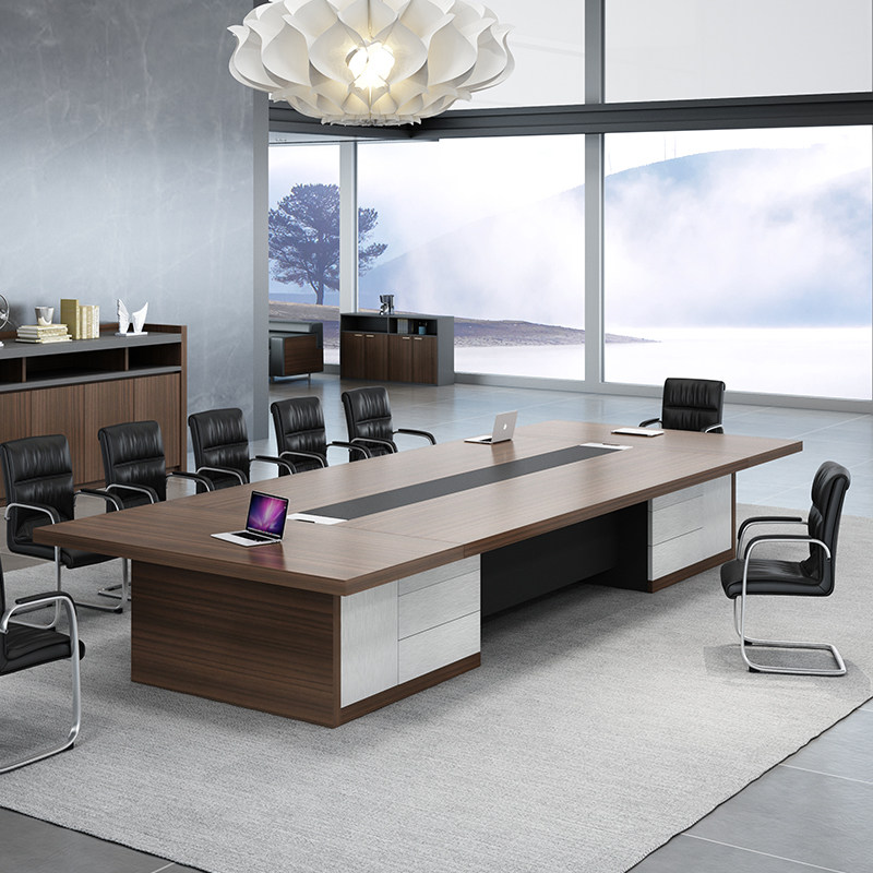 Large Conference Table Long Table Brief Modern Reception Talks Table And Chairs Portfolio Office Rectangular Table Office Furniture