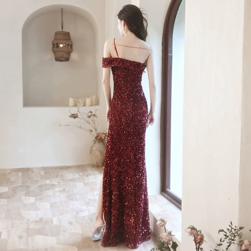 Элитное сексуальное длинное расширенное вечернее платье, коллекция 2023, крой «рыбий хвост», изысканный стиль