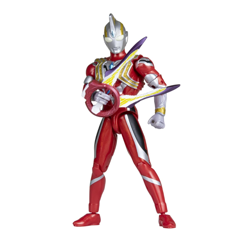 Bandai, Ultra, мощная подвижная Ультрамен Тига, мини-фигурка для мальчиков, премиум версия