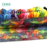 Плетеная линия ручной работы ручной работы DIY -вышивка цветовая вышивка.