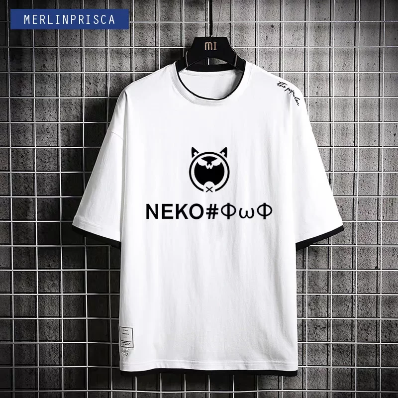 NEKO Электронная музыка мобильные игры Музыкальный мир Cytus 2 берет молодых парней и девушек футболки с коротким рукавом