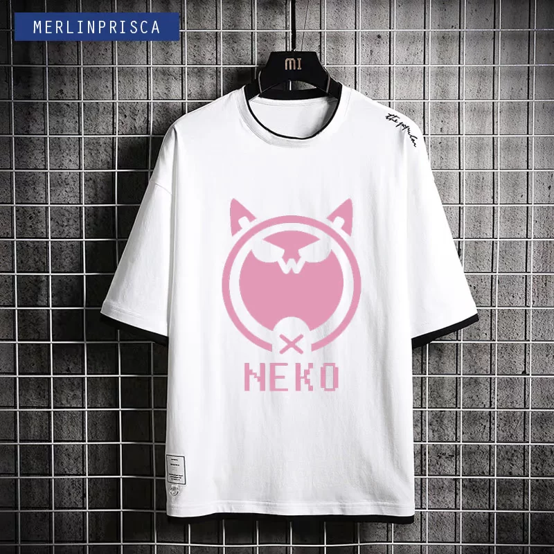 NEKO Электронная музыка мобильные игры Музыкальный мир Cytus 2 берет молодых парней и девушек футболки с коротким рукавом