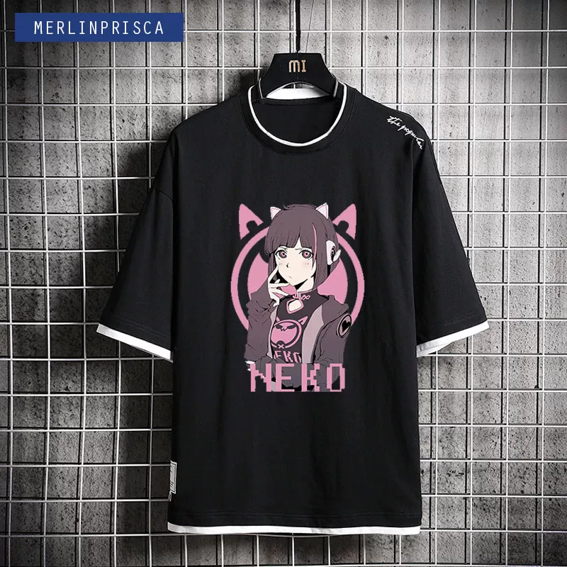 NEKO Электронная музыка мобильные игры Музыкальный мир Cytus 2 берет молодых парней и девушек футболки с коротким рукавом