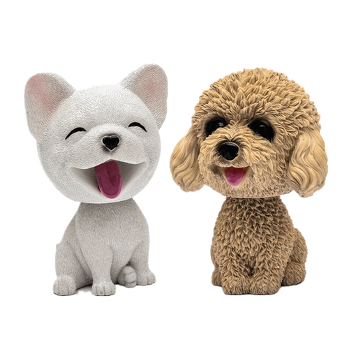 Моделирование собаки-пупса, автомобильные украшения, милая кукла, центральная консоль, креативные аксессуары для интерьера автомобиля, декоративные принадлежности