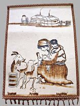 Mongolian characteristic crafts gift wool felt painting 10 pairs of mothers love