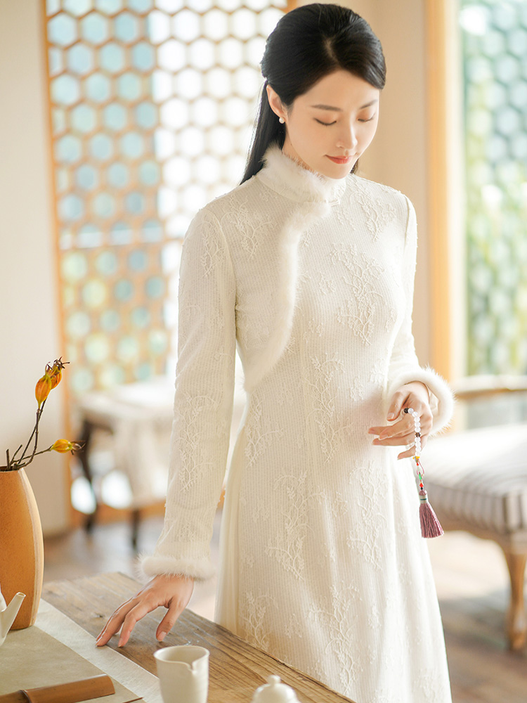 改良旗袍茶服穿搭指南｜佛系禅意风连衣裙例譬如甚么因这样穿出高级感