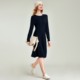 HAVVA2023 new autumn and winter knitted dress feminine French a-line skirt long-sleeved inner skirt Q81100