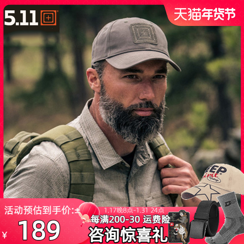 USA 5 11 Tactical Hat 511 Sunscreen Baseball Cap Leisure Outdoor Sports Sun Hat Army Fan Duck Tongue Cap 89137-Taobao