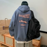 Tide, демисезонная толстовка с капюшоном, трендовые джинсы с начесом, куртка, оверсайз