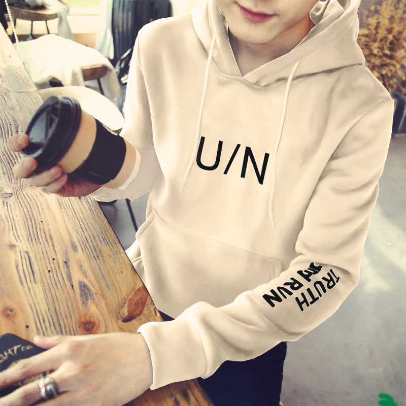 ins Tide brand autumn and winter men's sweater hooded Korean slim baseball uniform young man long sleeve coat trend