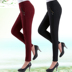 Quần mẹ mùa thu đông cộng với nhung cao eo co giãn giữa tuổi và quần bà già Quần legging chân cao tuổi mặc quần thời trang nữ trung niên Khởi động cắt