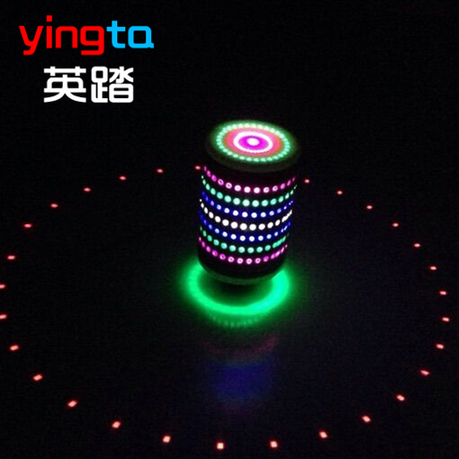 Yingta middle-aged fitness stainless steel gyro set Adult metal gyro luminous sound color light send whip