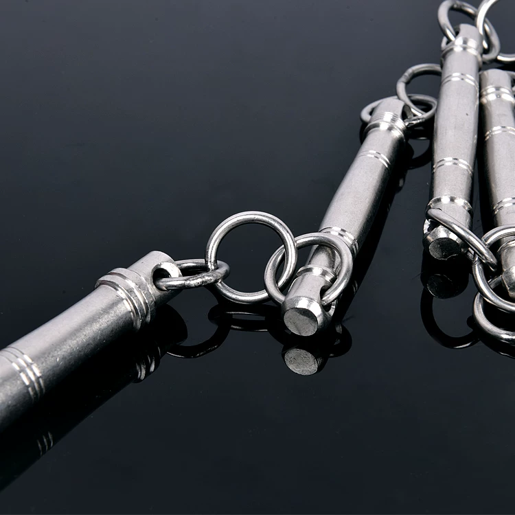 英踏 404 Pure Stainless Steel Round Nine Kuchu Martial Arts Fitness Performance Combat Soft Weapon Flip 9 Plords