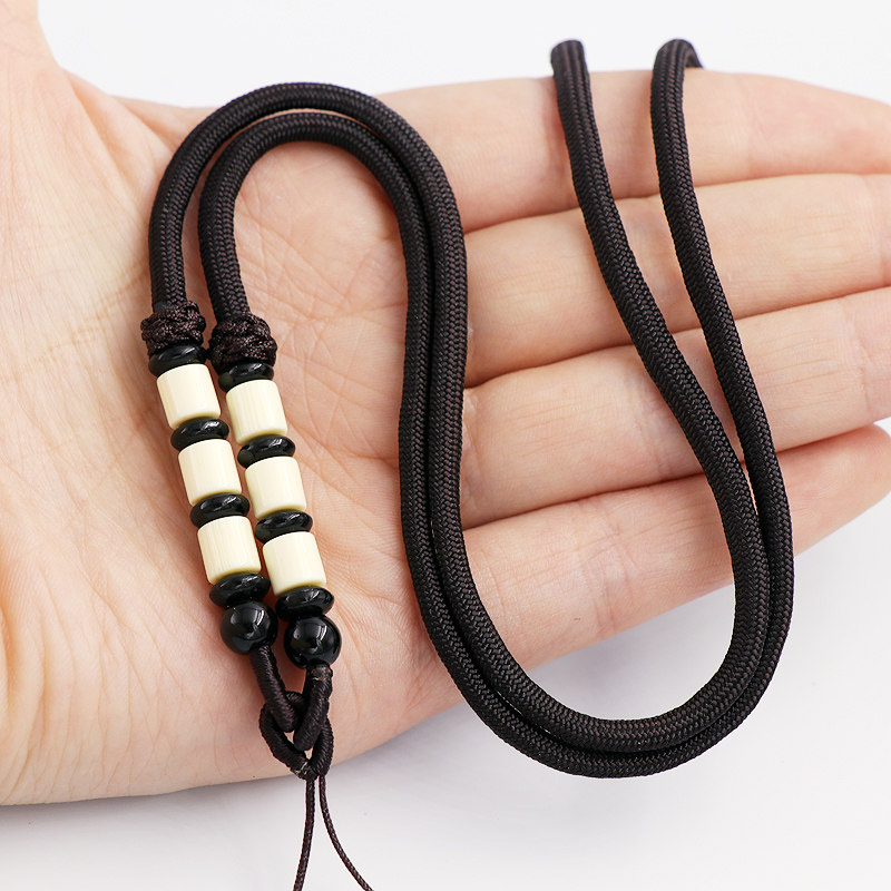 New tied wolf Tooth Pendant Rope Necklace Rope Woven Red Rope Buddha Beads Pendant Ornament Rope cord Rope Neck Rope