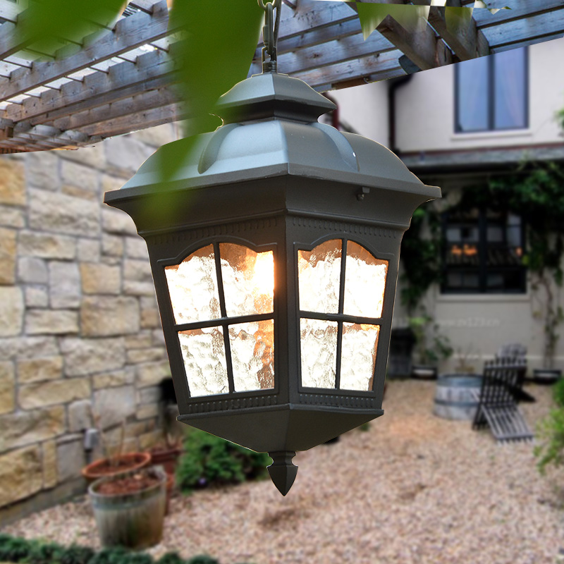 European and American rural chandeliers garden lights outdoor pavilion lights grape rack flower house corridor lights aisle ceiling chandeliers