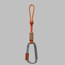 Umbrella rope braided key lanyard buckle aluminum alloy beverage bottle D buckle backpack doll quick-hang accessory buckle edc hook buckle