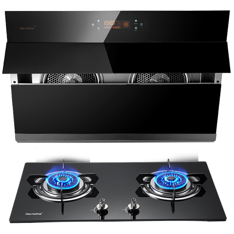 Good wife range hood gas stove set set fire stove 4 5kW kitchen smoke