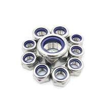 (M2-M20) stainless steel nylon lock nut self-locking anti-slip belt nylon rubber ring nut