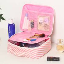 FANMILI Women Wash Bag Travel Makeup Bag Hand Wash Toiletries Cosmetics Sub-contained bag Solid cashier bag