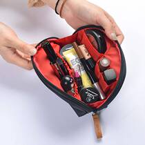 Carry-on Makeup Bag Hands With Makeup Bag Opening Red Packet Lip Gloss Pen Brush Cashier Bag Travel Essential Oil Bag Custom Print Logo