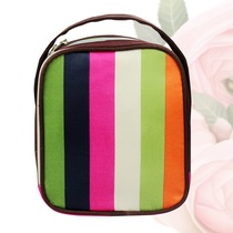 Korean New striped cosmetic case waterproof tear-proof polyester travel wash bag storage bag