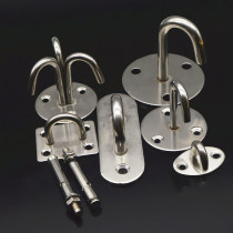 Stainless steel U-shaped lifting hook ceiling fan hook adhesive hook bag bag fixing hook chandelier iron ring hook fan hook