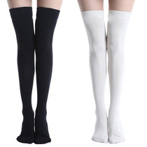 jk pantyhose womens thick uniform socks Japanese cotton students solid color knee high tube long socks