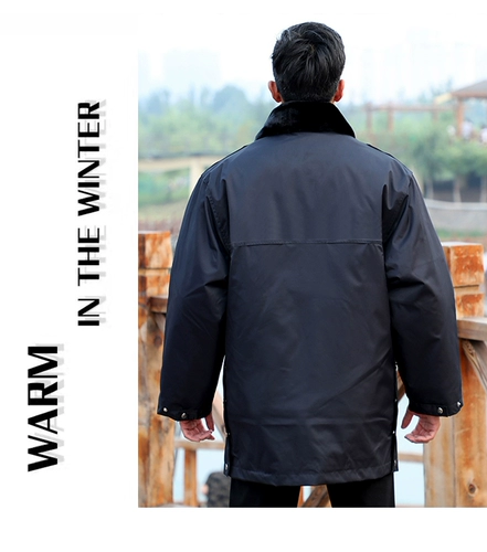 Пальто, длинный пуховик для работы, куртка, средней длины, увеличенная толщина