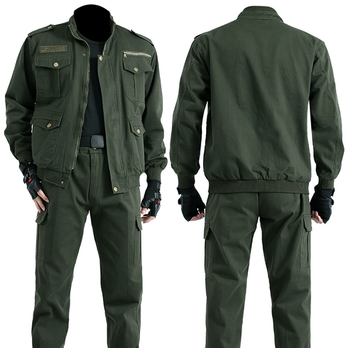 Хлопковый износостойкий демисезонный комплект для работы, защита от ожогов, рабочая одежда