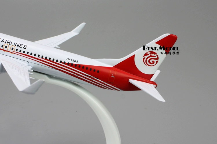 Fuzhou Airlines máy bay chở khách nội địa mô hình máy bay rắn 737-800 Fuhang đồ trang trí tĩnh dạy mô phỏng hợp kim