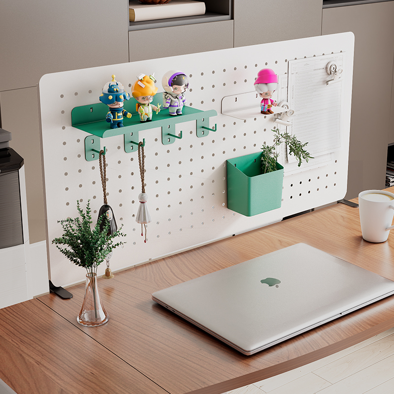 Desktop hole board rack without punching can be vertical office workstation partition children's desk baffle storage