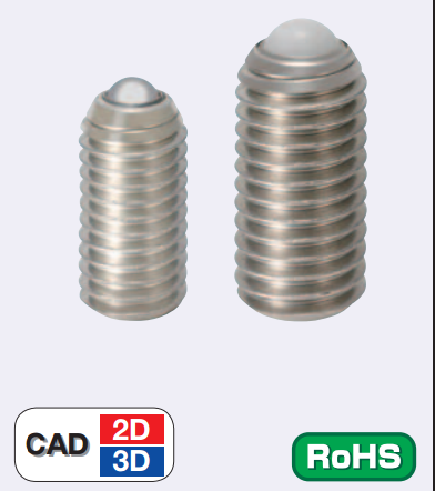 Roller type ball plug resin ball piston BPRJ BPRM6 8 10 12 16 thread positioning column