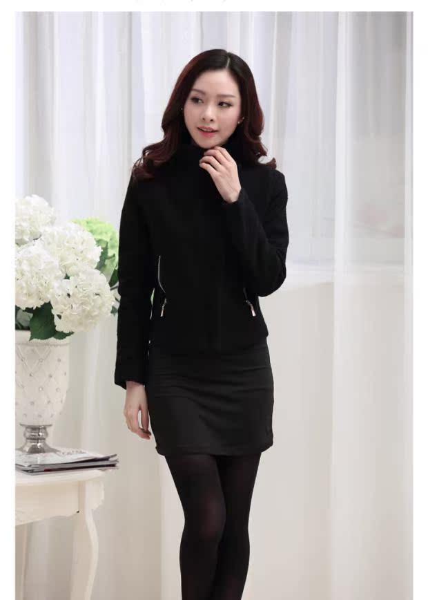 Hương thơm nhỏ mới áo len dày nữ mùa xuân và mùa thu ngắn Phần eo thon hoang dã Phiên bản Hàn Quốc của mùa đông thủy triều vest nữ công sở