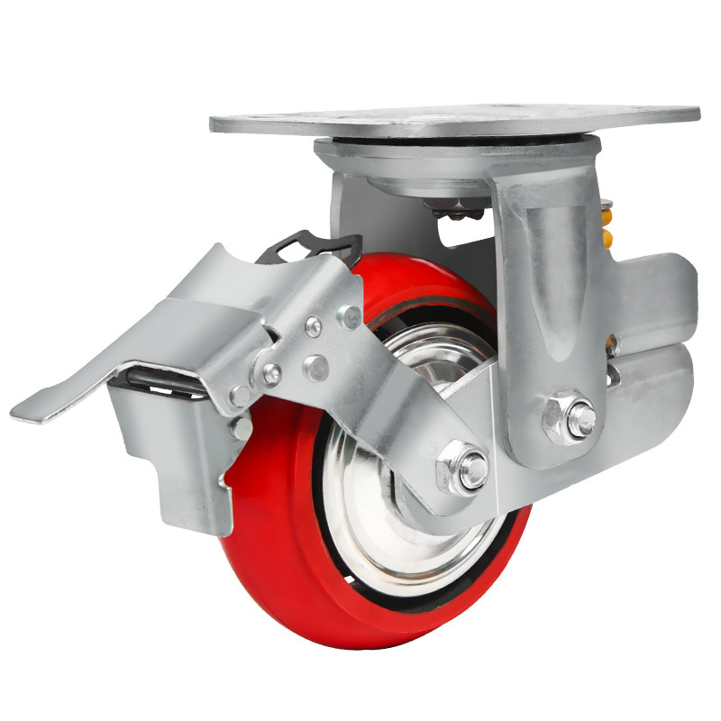 6 inch spring damping universal wheel 8 inch metre want heavy silent polyurethane anti-concussion industrial castors wheel wheels-Taobao