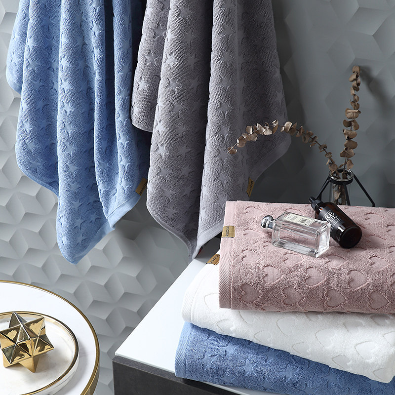 Bathroom male and female household with pure cotton water suction speed does not easily drop the towel for adult couple 2022 new cotton bath