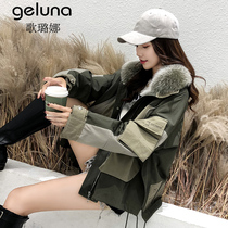 Parker clothing 2020 new womens short fur coat imported fox hair warm down jacket winter nick coat