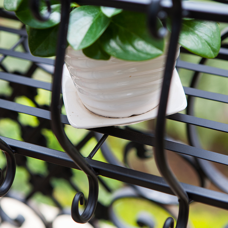 European Wrought Iron Multi Layer Indoor Living Room Wall Hanging European Wrought Iron Multi Layer Indoor Living Room Wall Hanging Flower Shelf Orchid Green Lolly Meat Balcony Railing